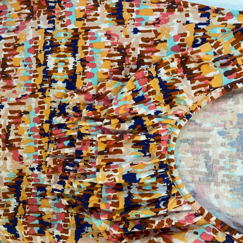 Multicolored Tank Top with Ruffles - Picture 2 of 2